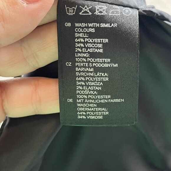 H&M Vest Womens 8 Red Tartan Plaid Halter Button Lined Academia Preppy Holiday - Picture 5 of 8